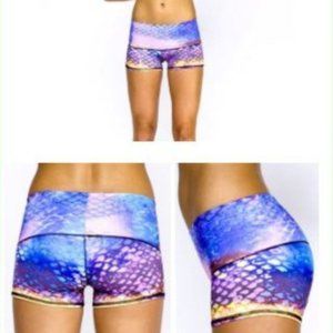 NWOT Teeki Mermaid Shorts Blue Size XS